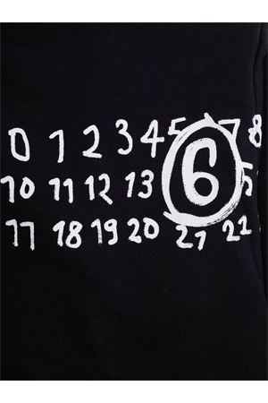 felpa in cotone nero MM6 KIDS | M60872MM02XM6900